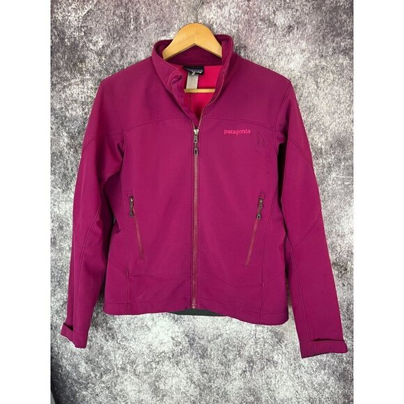 Patagonia PolarTec WindBloc Fuchsia Pink Full Zip Oockets Jacket Soft shell Smal - Picture 1 of 16